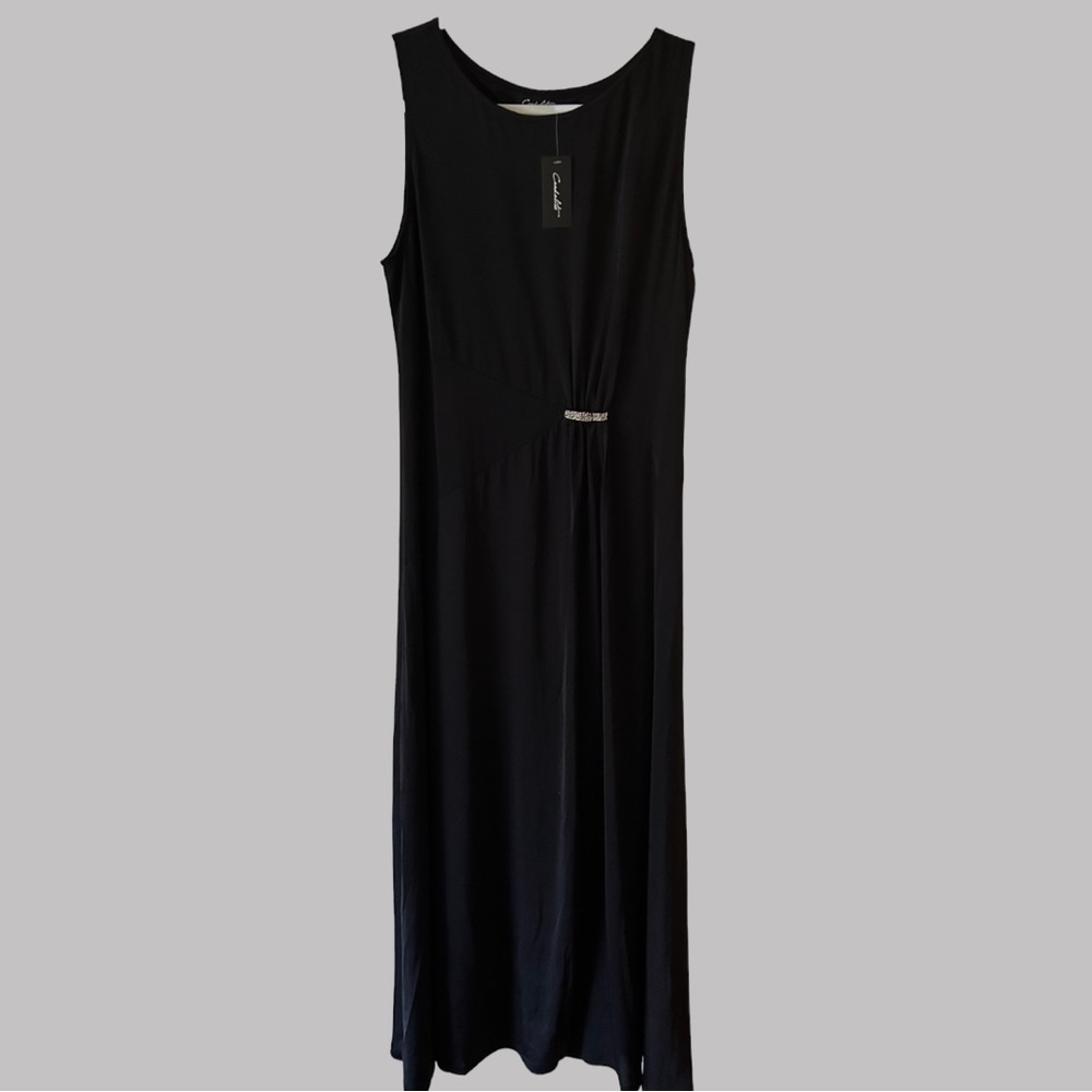 Black Long Gown with Sparkle detail